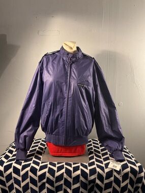 Members Only Purple Windbreaker Jacket